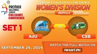 SET 1 | AdU vs. DLS-CSB | September 29, 2019 | #PVL2019 (Watch the full game on iWant.ph)