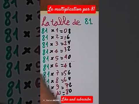 The 81 Times Table Mathstricks Shortvideo 