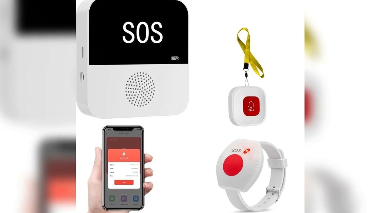 A must-have product! Wireless WiFi Elderly Caregiver Pager SOS Call Button Emergency SOS Medical A