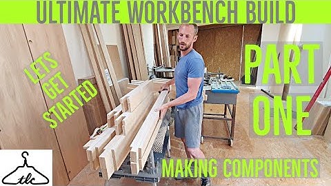 MASSIVE Ultimate Workbench Build - 3.6m x 1.6m - Making The Laminated Birch Ply Components -PART 1