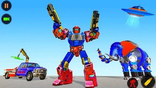 US Police Tow Truck Robot Transform Game 2021 - Android Gameplay screenshot 5