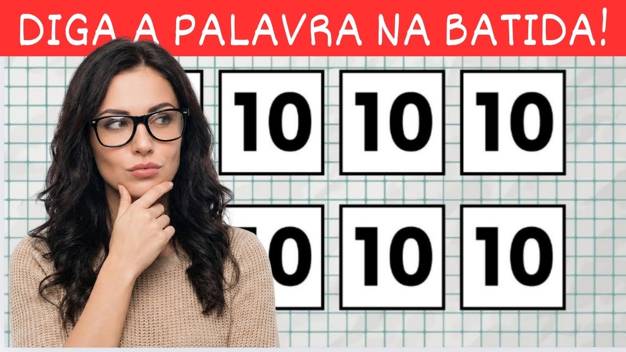 DIGA A PALAVRA NA BATIDA - Desafio Musical dos Números 1 2 3 10