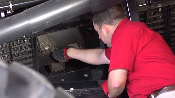 Case IH combine inspection point: concaves and threshing