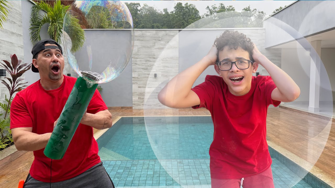 QUEM FAZ A MAIOR BOLHA DE SABÃO!!