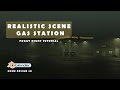 Blender Realistic Night Scene GAS STATION Tutorial / #aesthetic #blender #animation #tutorial