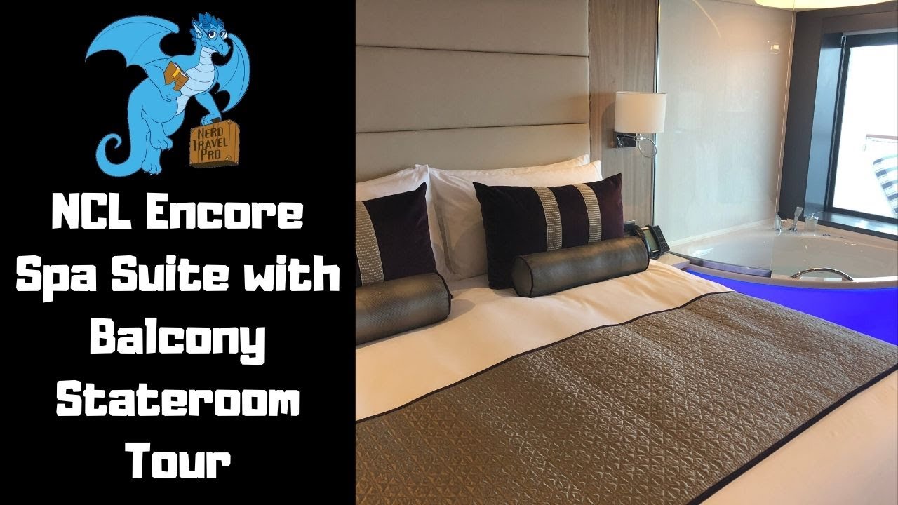 Spa Suite with Balcony Norwegian Encore Stateroom Tour YouTube