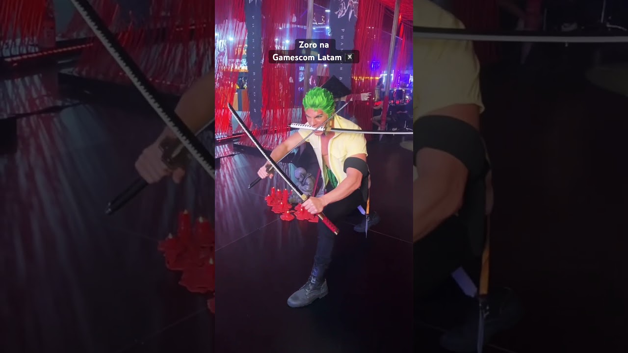 Zoro Enies Lobby na Gamescom Latam 🏴‍☠️ #onepiece #zoro #roronoazoro #cosplay