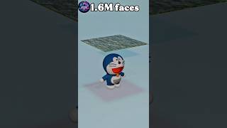 Different Faces on Doraemon Cloth Simulation 🤯 #shorts