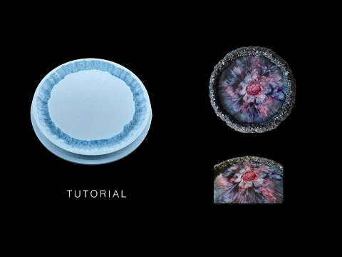Druzy Geode Trinket Dish mold from @moldsandshapes
