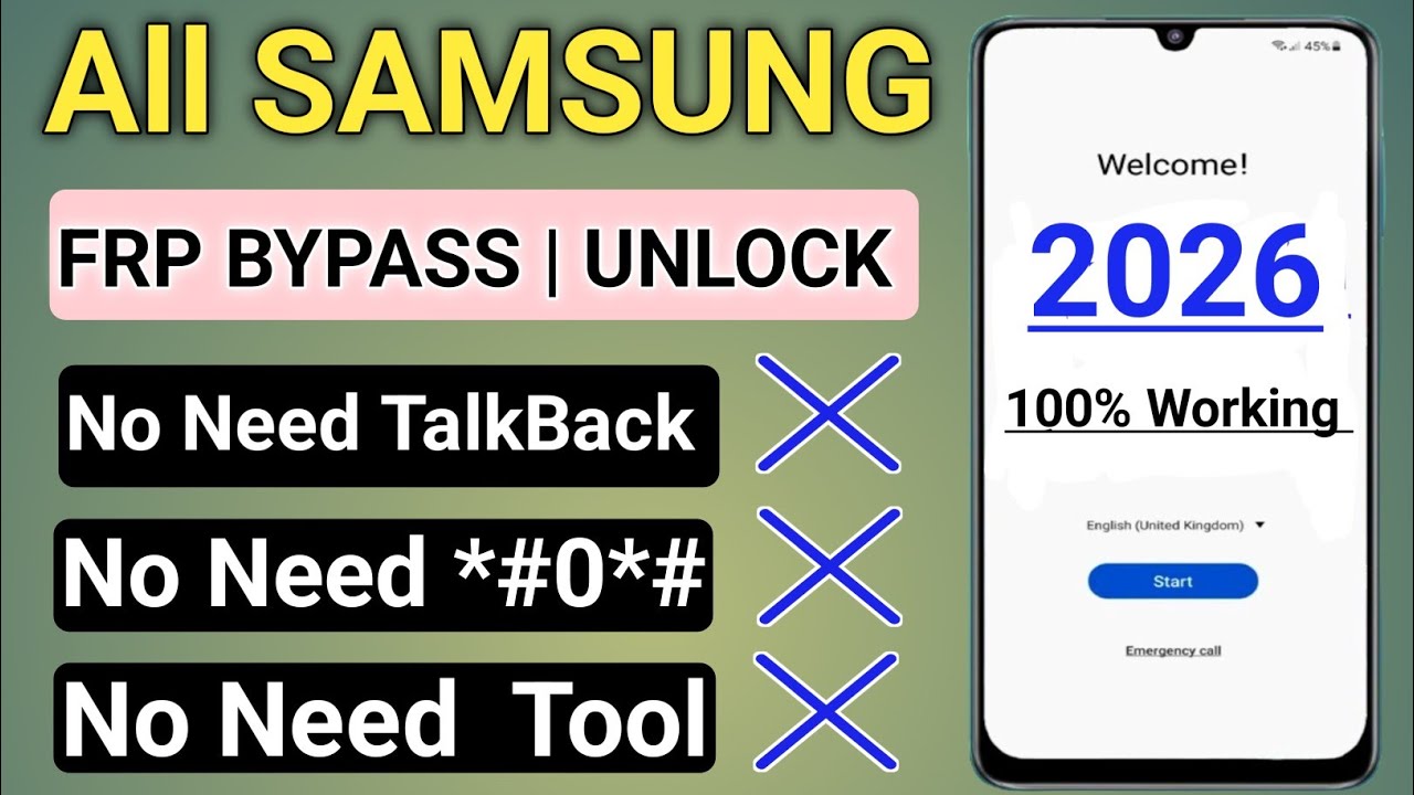 All Samsung Frp Bypass 2026 Android 14-13 || No Need Tool - No Need PC - No Need TalkBack