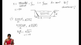 problem on most economical trapezoidal channel section