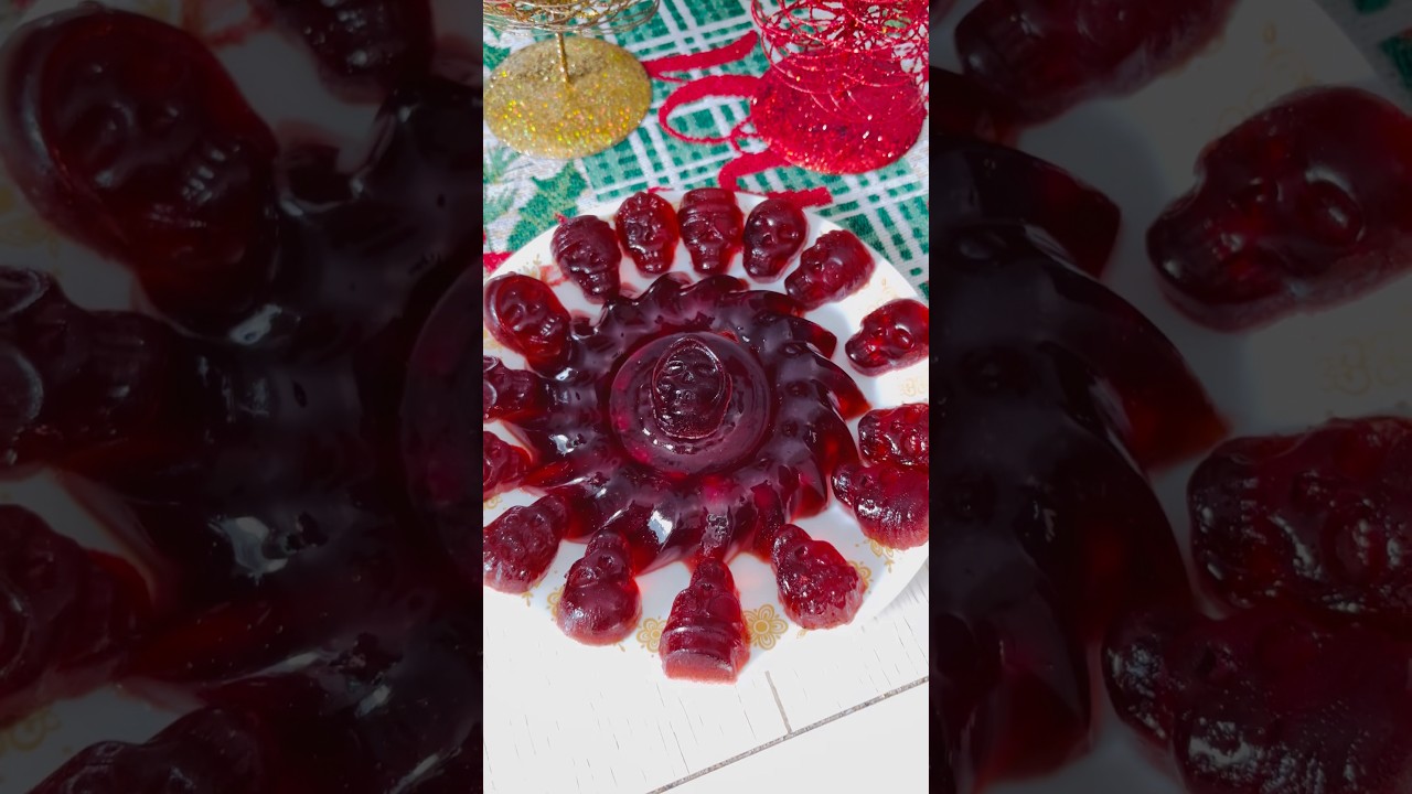 Bah Humbug Bites - sparkling apple black cherry gelatin 