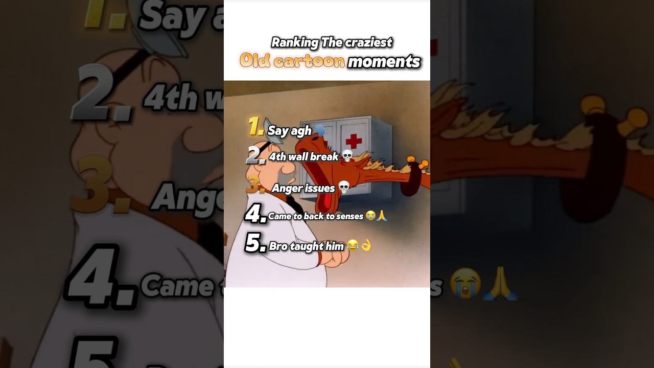 The craziest old cartoon moments