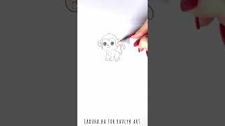 🐒 Monkey Drawing Fun 🍌 🎨 Easy Animal Tutorial with Colors 🚀 #shorts #drawing #RavlykArt