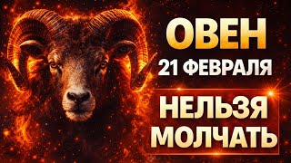 Aries, February 21st. A day that puts everything in its place. Today's horoscope for Aries.