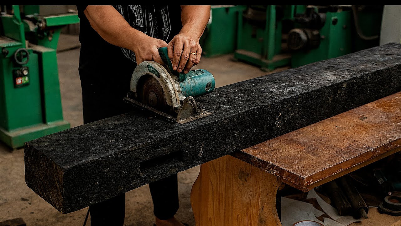 18 Year Old Genius Turns Old, Hard Wood Into A Valuable Table