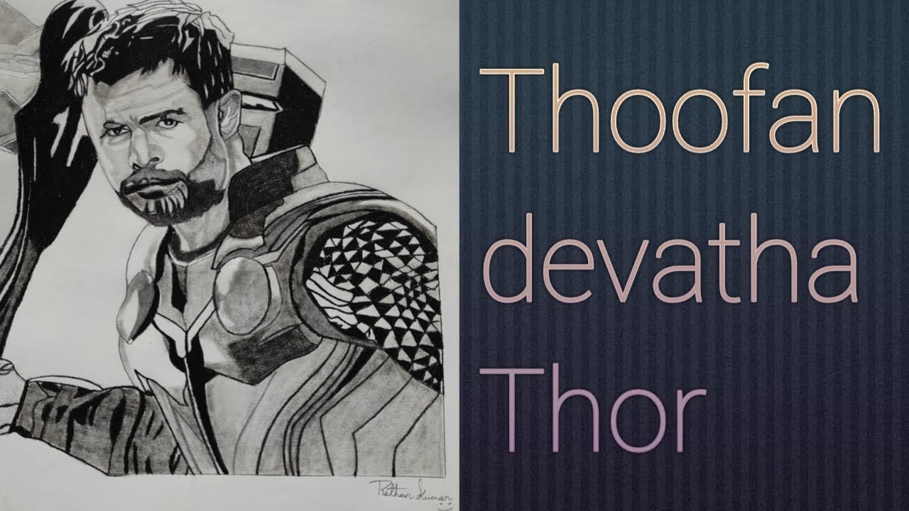 Thor drawing (how to draw Thor face)