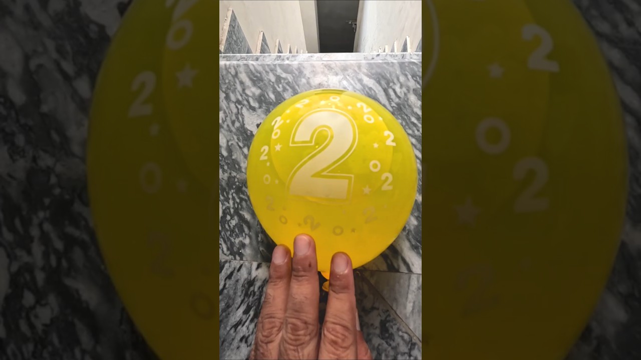 💛 Balloon #2 vs Stairs... It Didn’t POP?! 😱 💦 | Must Watch! 