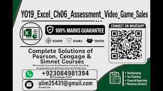 YO19_Excel_Ch06_Assessment_Video_Game_Sales  | YO19 Excel Ch06 Assessment Video Game Sales