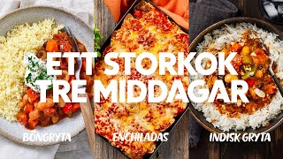 En böngryta - 3 olika middagar!