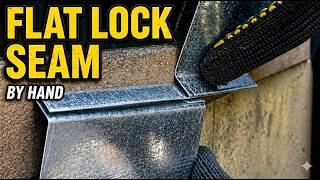 Sheet Metal Round Duct Fabrication | Flat Lock Seam Method (Handmade Ductwork)