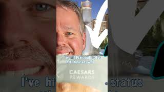 TRICK to get 💎 Status at Caesars in VEGAS for Free Hotels & More #casino #caesars #vegas