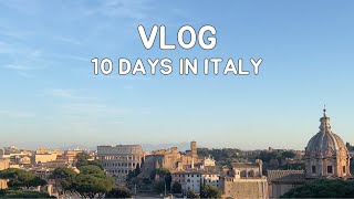 10 Days in Italy Vlog. Rome and Florence. Ancient Buildings, Art and Great Food
