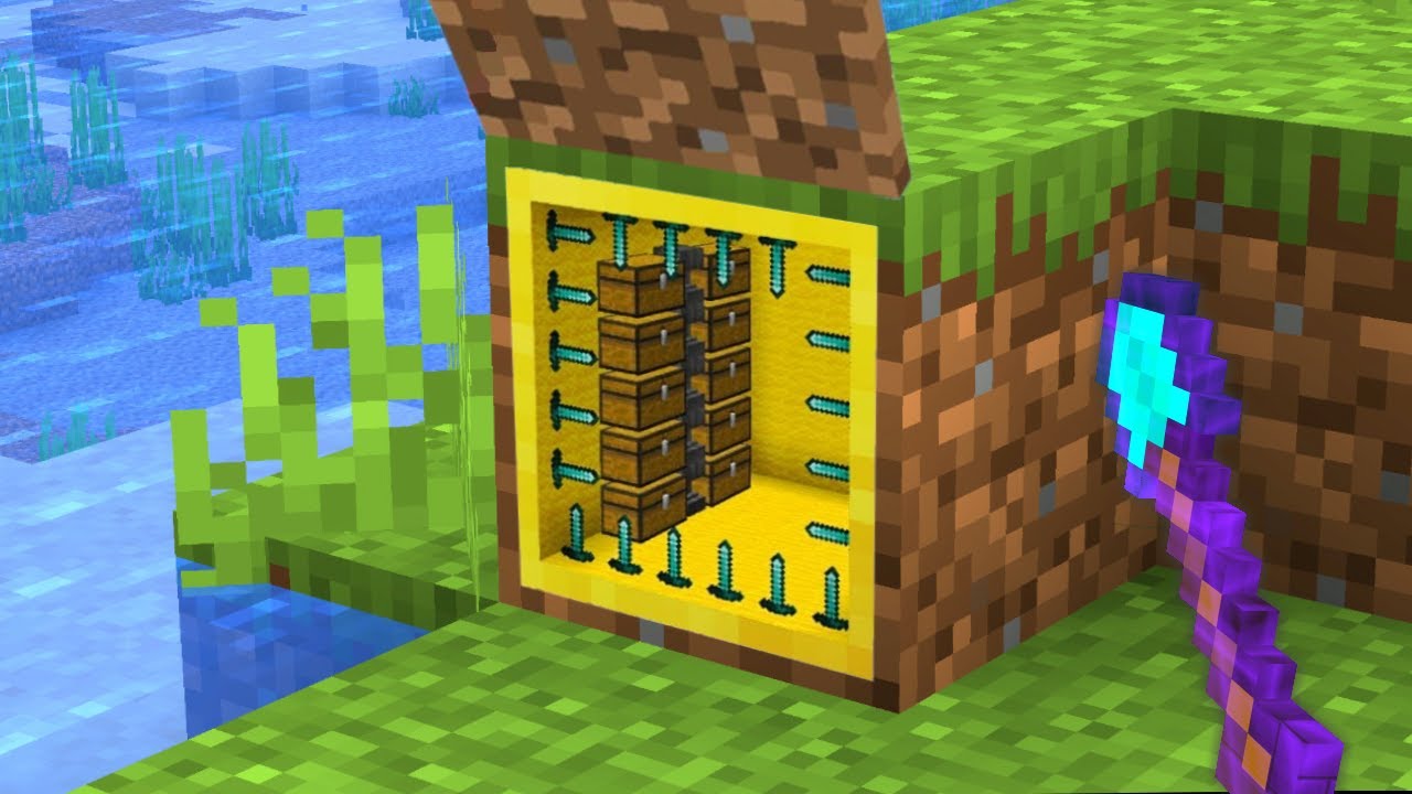 【マイクラ】ブロックの中に秘密基地を作れるマインクラフト