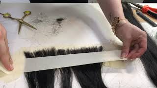 Confecção do Mega hair de fita Adesiva