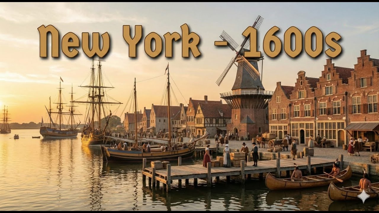 New York 1600s: The City Born in Mud (AI Reconstruction)