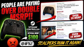 THE STEAM CONTROLLER IS SELLING FOR $250 ON EBAY! AND PEOPLE ARE BUYING THEM!!