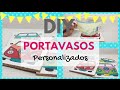 DIY PORTAVASOS DE CORCHO PERSONALIZADOS