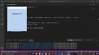 Python GUI for PIP Upgrade| #4 Beginners Project | Tkinter