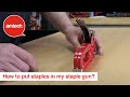 How to put staples in my Amtech Staple Gun