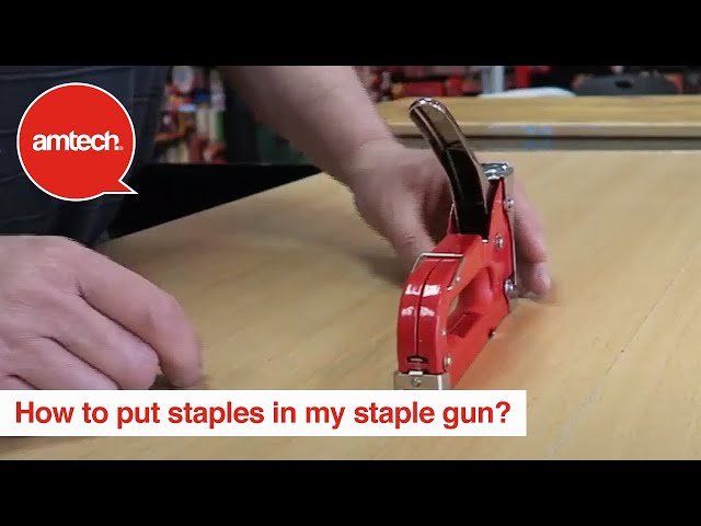 Staple Gun + 100 Staples Upholstery Craft Fabric Tacker Stapler Office DIY