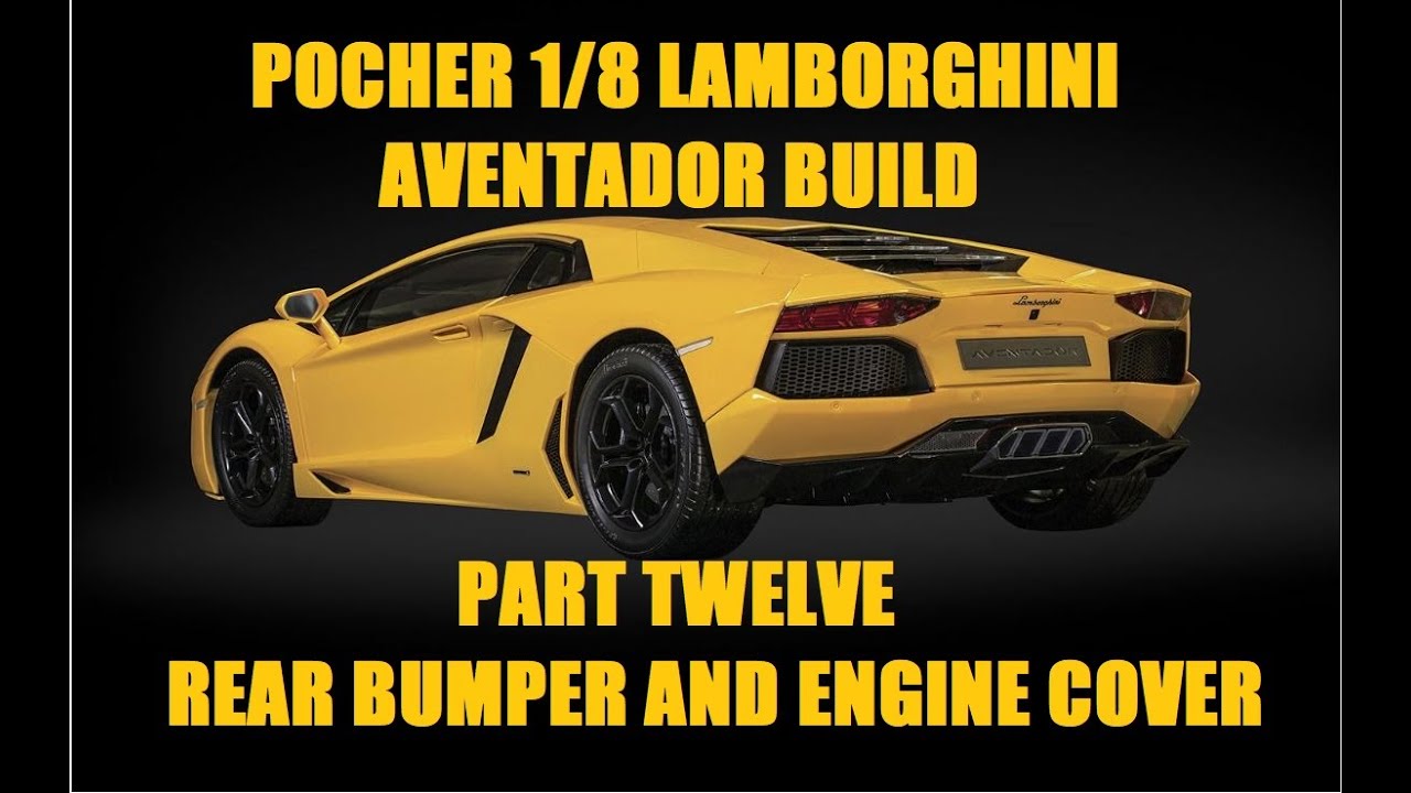 Pocher 1/8 Lamborghini Aventador LP-700-4 Giallo Orion. Part
