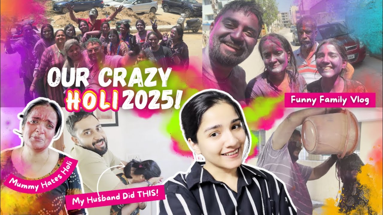 Our CRAZY Holi 2025!😍 Mummy Hates Holi & My Husband Did THIS!😂 | Funny Family Vlog