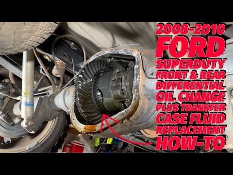 2010 Ford F250 Front & Rear Differential Oil Change & Transfer Case