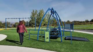 Play for all! - The wheelchair accessible swing set, unique to Jambette!