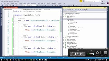 Ders 11 - Asp.Net MVC Kurumsal Mimari Data Caching Kullanımı (Cache Katmanı) (2)