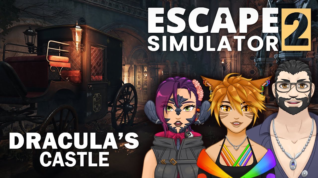 Dracula's Castle Rooms & Puzzle Solutions ~Escape Simulator 2~ [2] w/ Fyndir & River
