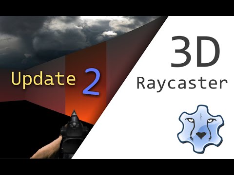 3D Raycaster Update - Weapon, Skybox, Performance, Wall Shading, Walk Animation