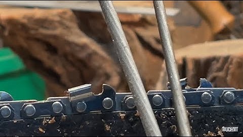 Is This File To Big?. How professionals sharpen small chainsaws.