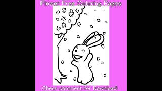 flower free coloring pages