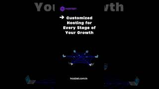 Tailored Hosting for Every Stage of Your Growth with HostBet #webhosting #hostingsolutions