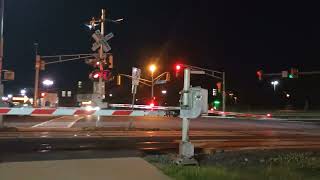NJ Transit River Line Train at Hamilton Avenue Crossing In Trenton 