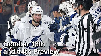 Previewing October 13th and 14th NHL Games