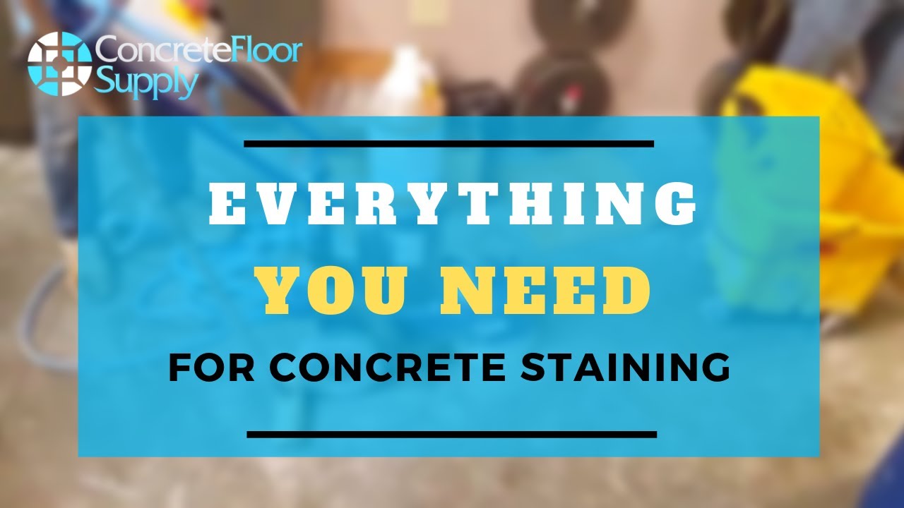 How to Stain Concrete Floors YouTube