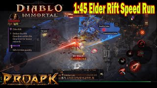 Diablo Immortal Demon Hunter Max Level 60 - Elder Rift Speed Run 1:45 screenshot 5