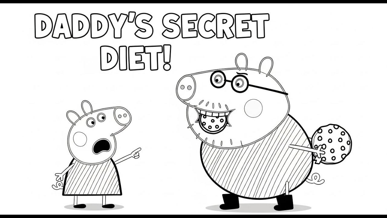 Daddy Pig's SECRET DIET Exposed! 🤫🍪 Peppa Pig Story